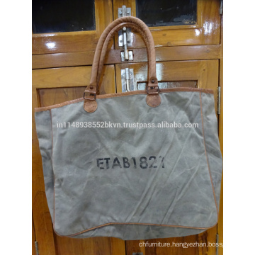 Coded Canvas Handbag